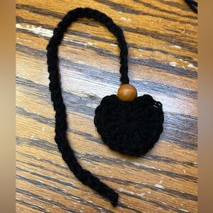 Handmade Black Crochet bookmark